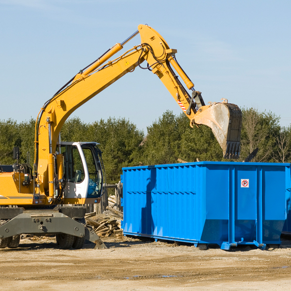 can i rent a residential dumpster for a construction project in Dawson MD